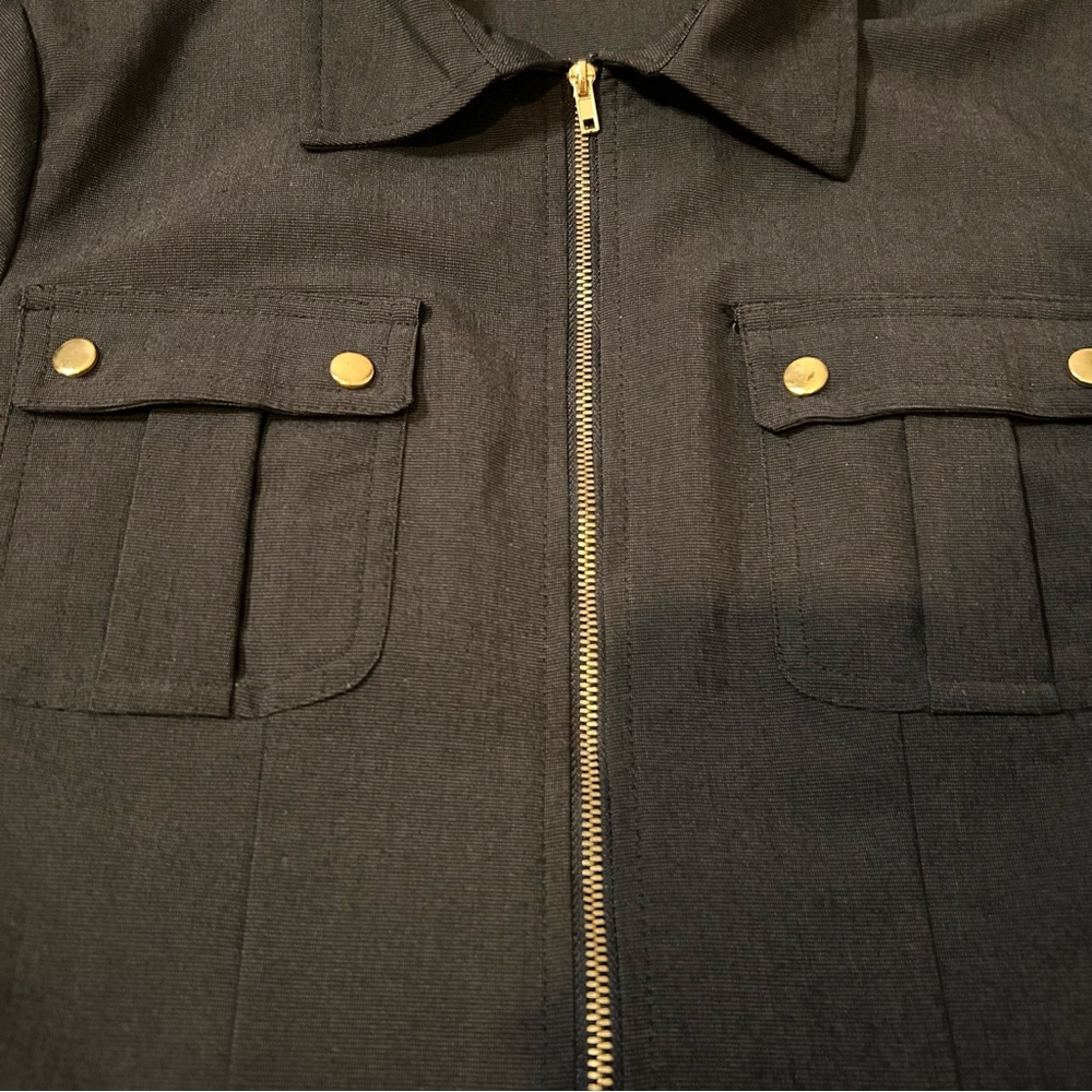 True Envy Black Utility Dress - Size 10 - Picture 9 of 12